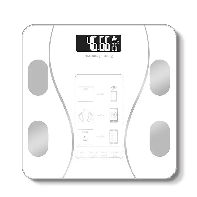 Intelligente Körperfettwaage mit Bluetooth & Analysefunktion